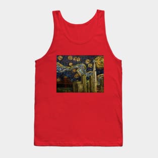 Dedication to Van Gogh (San Francisco Starry Night) Tank Top